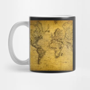 Vintage Map Art Ancient Map of The World 1814 Mug